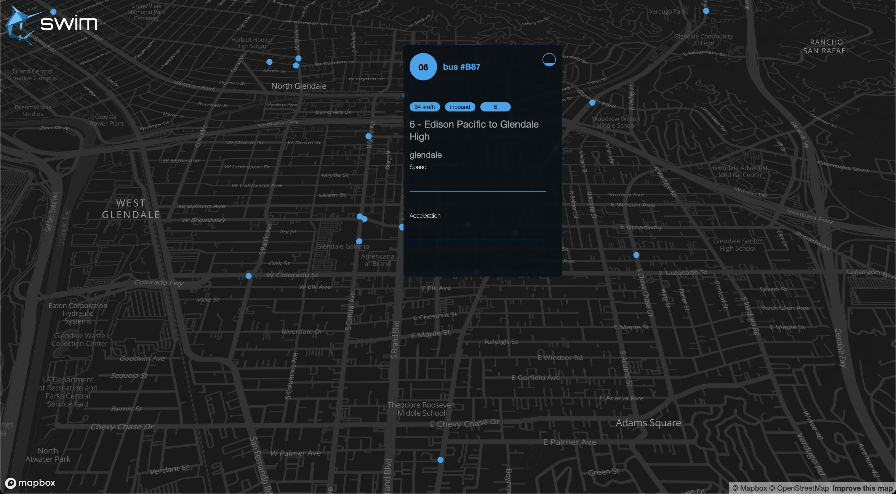 Transportation & logistics demo UI